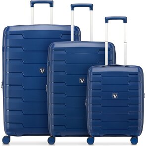 Roncato Skyline 2.0 4 ruote Set di valigie 3 pezzi con piega di espansione