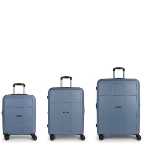 Gabol Montreal 4 ruote Set di valigie 3 pezzi con piega di espansione