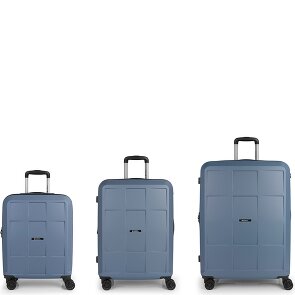Gabol Montreal 4 ruote Set di valigie 3 pezzi con piega di espansione