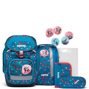 Ergobag Set di zaini per la scuola 6 pezzi, compreso il set di klettie