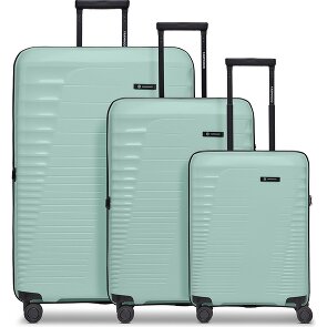 Farmhood Eco Edition 4 ruote Set di valigie 3 pezzi con piega di espansione