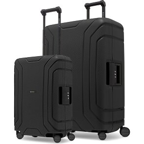 Redolz Essentials 15 Set di valigie da 4 ruote con 4 ruote S+L con chiusura a tre punti