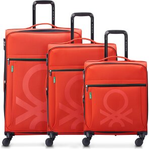 Delsey Paris x United Colors of Benetton 4 ruote Set di valigie 3 pezzi espandibile