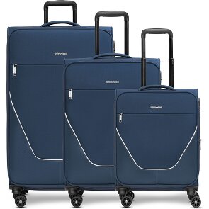 Stratic taska set di valigie a 4 ruote 3 pezzi con piega elastica