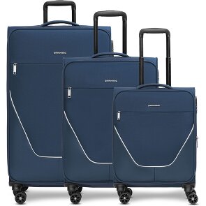 Stratic taska set di valigie a 4 ruote 3 pezzi con piega elastica Stratic taska set di valigie a 4 ruote 3 pezzi con piega elastica