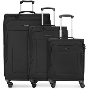 Franky Melbourne 3.0 Set di valigie a 4 ruote, 3 pezzi, con piega elastica Franky Melbourne 3.0 Set di valigie a 4 ruote, 3 pezzi, con piega elastica
