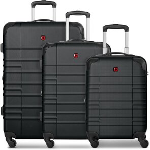 Wenger Amplar Evo 4 ruote Set di valigie 3 pezzi con piega di espansione Wenger Amplar Evo 4 ruote Set di valigie 3 pezzi con piega di espansione