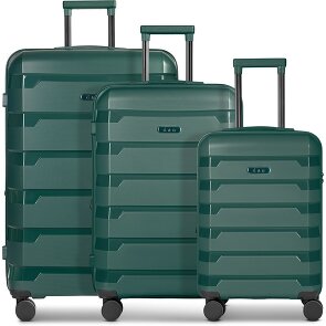 d&n South Dakota 4 ruote Set di valigie 3 pezzi con piega di espansione d&n South Dakota 4 ruote Set di valigie 3 pezzi con piega di espansione