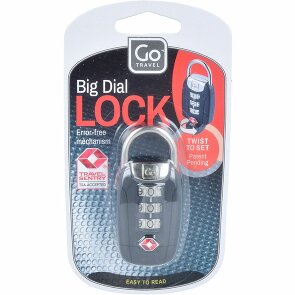Go Travel Blocco per bagagli TSA Big Dial Lock 6,5 cm
