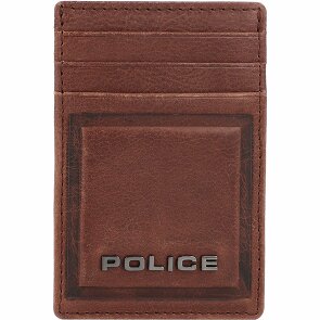 Police PT16-08536 Porta carte di credito in pelle da 7 cm con fermasoldi