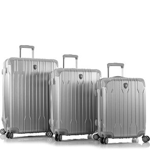 Heys Xtrak 4 ruote Set di valigie 3 pezzi con piega di espansione