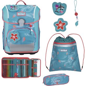 Scout Neo Exklusiv Safety Light Set di borse per la scuola 5 pezzi