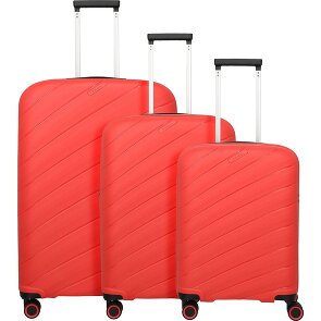 Travelite Burano 4 ruote Set di valigie 3 pezzi espandibile
