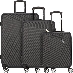 mano Don Carlo Set di valigie a 4 ruote 3 pz.
