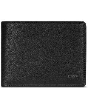 Redolz Portafoglio QF RFID in pelle 12 cm pieghevole con scomparto con zip