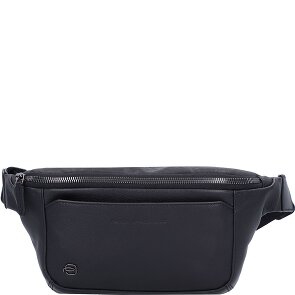 Piquadro Marsupio quadrato nero in pelle 31 cm
