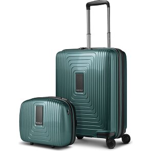 Redolz Set di valigie Essentials 14 2 pezzi trolley da cabina con piega elastica e beauty case