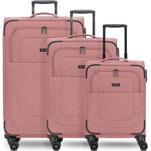 Redolz Essentials 12 THREE SET 4 ruote Set di valigie 3 pezzi con piega di espansione