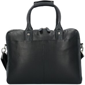 Dermata Cartella in pelle con scomparto per laptop da 39 cm