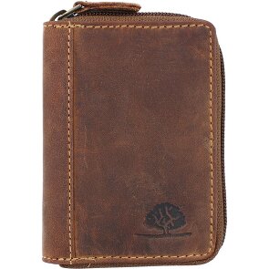 Greenburry Porta carte di credito vintage RFID in pelle 7,5 cm