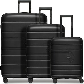 Redolz Essentials 11 4 ruote Set di valigie 3 pezzi con piega di espansione