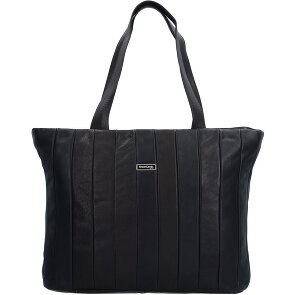 Greenland Nature Borsa Shopper in nappa nera in pelle 37 cm