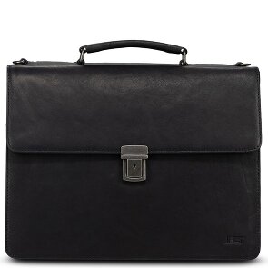 Jost Glasgow Valigetta Protezione RFID Vera Pelle 40 cm Vano porta PC