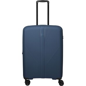 Travelite Air Stripe 4 ruote Carrello M 66 cm con piega di espansione