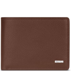 Redolz Portafoglio QF RFID in pelle 12 cm pieghevole con scomparto con zip