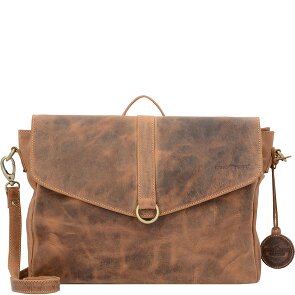 Greenburry Cartella vintage a tracolla zaino in pelle 35 cm