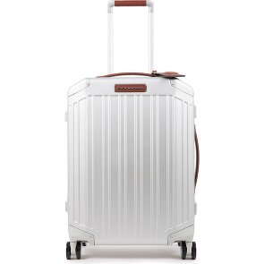 Piquadro Trolley cabina in alluminio a 4 ruote, 55 cm