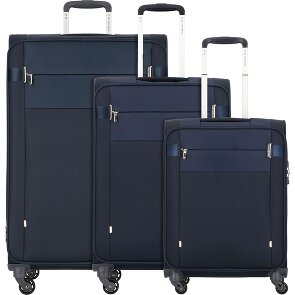 Samsonite Citybeat 4 ruote Set di valigie 3 pezzi con piega di espansione Samsonite Citybeat 4 ruote Set di valigie 3 pezzi con piega di espansione