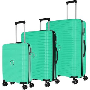 Travelite Orbita 4 ruote Set di valigie 3 pezzi con piega di espansione