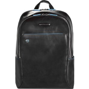 Piquadro Zaino blu quadrato in pelle 39 cm Scomparto per laptop