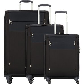 Samsonite Citybeat 4 ruote Set di valigie 3 pezzi con piega di espansione Samsonite Citybeat 4 ruote Set di valigie 3 pezzi con piega di espansione