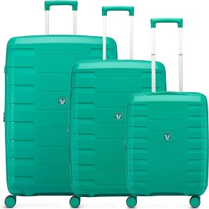 Roncato Skyline 2.0 4 ruote Set di valigie 3 pezzi con piega di espansione