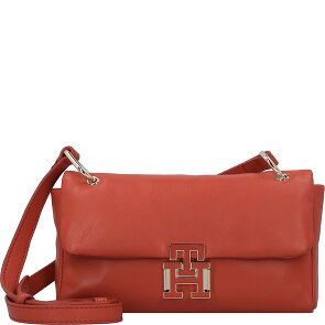Tommy Hilfiger Pushlock Borsa a tracolla Vera Pelle 22 cm