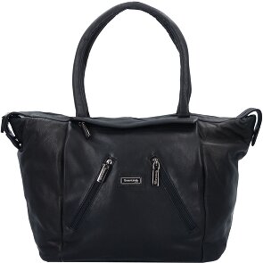 Greenland Nature Borsa Shopper in nappa nera in pelle 33 cm