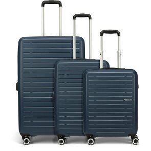 American Tourister Aerojoy 4 ruote Set di valigie 3 pezzi con piega di espansione American Tourister Aerojoy 4 ruote Set di valigie 3 pezzi con piega di espansione
