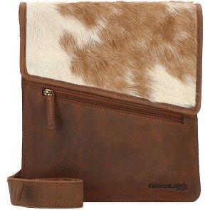 Greenland Nature Borsa a tracolla in pelle naturale combinata 26 cm