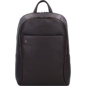 Piquadro Zaini quadrati neri in pelle 44 cm Scomparto per laptop