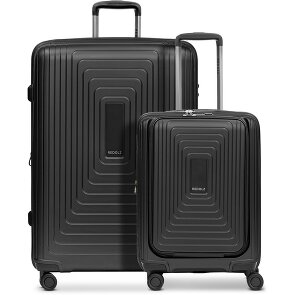 Redolz Set di valigie Essentials 14 a 4 ruote 2 pz. scomparto per laptop con piega elastica Redolz Set di valigie Essentials 14 a 4 ruote 2 pz. scomparto per laptop con piega elastica