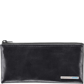 Piquadro Portachiavi quadrato blu in pelle 14 cm