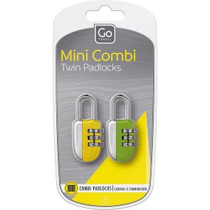 Go Travel Set di serrature a combinazione 2 pezzi.