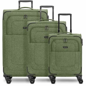 Redolz Essentials 12 THREE SET Set di valigie a 4 ruote, 3 pezzi, con ripiegamento elastico