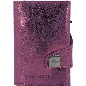 Tru Virtu Custodia per carte di credito RFID in pelle 6,5 cm