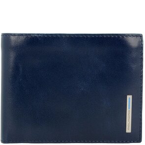 Piquadro Portafoglio quadrato in pelle blu 12,5 cm
