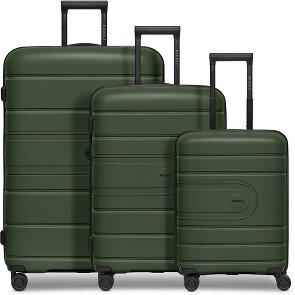 Redolz Essentials 11 4 ruote Set di valigie 3 pezzi con piega di espansione Redolz Essentials 11 4 ruote Set di valigie 3 pezzi con piega di espansione