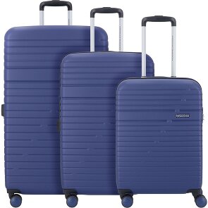 American Tourister Aero Racer 4 ruote Set di valigie 3 pezzi con piega di espansione American Tourister Aero Racer 4 ruote Set di valigie 3 pezzi con piega di espansione