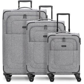 Redolz Essentials 12 THREE SET 4 ruote Set di valigie 3 pezzi con piega di espansione Redolz Essentials 12 THREE SET 4 ruote Set di valigie 3 pezzi con piega di espansione